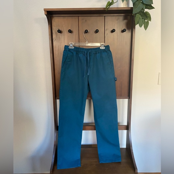 Men’s Forever 21 Twill Drawstring Pants in Deep Blue (Size: M) - Picture 2 of 12